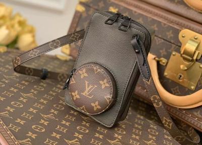 China Brown Square Box Genunie Leather Camera Cross Body Bag Single Shoulder for sale