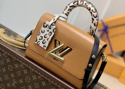 China Leopard Printing Twist Small Handbag 18cm Length LV M58546 for sale