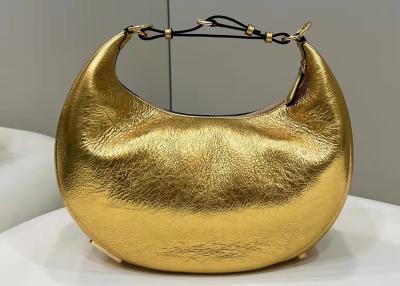 China Dumpling Shape Soft Genuine Cowhide Women'S Underarm Bag for sale