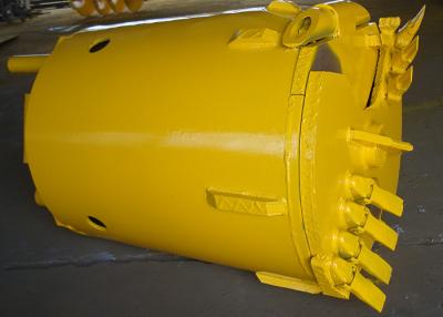 China Double Opening 1200mm High 2pcs Teeth Rock Drilling Bucket for sale