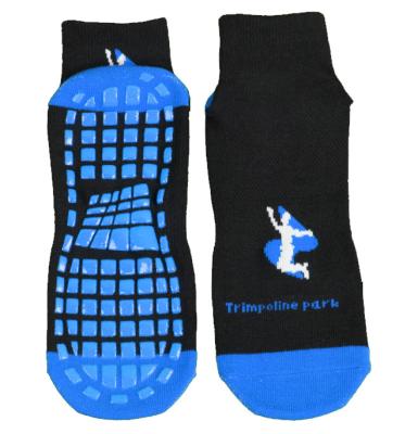 China Factory Price Bright Colors PVC Anti Slip Cotton Child Playground Indoor Trampoline Socks for sale