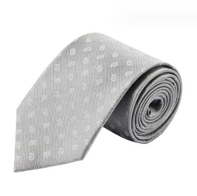 China Personalized Woven Fabric Polyester Wedding Neckties Fashion Polka Dot Ties For Men for sale