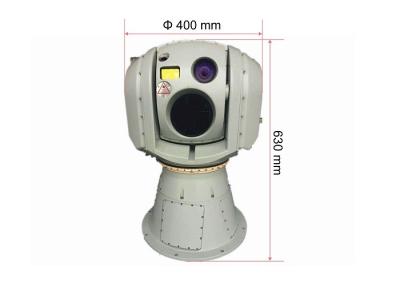 China Sistema estabilizado girocompás de la cámara del EO IR con el telémetro termal del laser de la cámara los 5Km de LWIR en venta