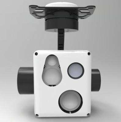 中国 三軸のMulti-sensorのマイクロ ジンバルとのIR + TV + LRF非冷却FPA EO IRの熱カメラのモニタリング システム 販売のため