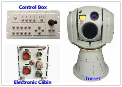 China Sistema de seguimiento (EO/IR) infrarrojo electróptico del multidetector con el girocompás de la alta precisión y la plataforma estabilizada con dos ejes en venta