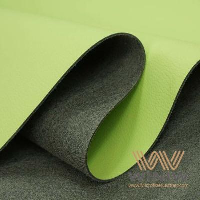 China Soft Sustainable Sofa Upholstery Leather PU 0.6mm - 2mm Thick Faux Leather for sale