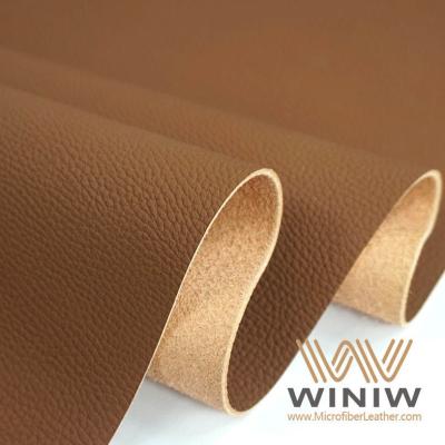 China Tela de tapicería de cuero automotriz texturizada de la PU del cuero de la microfibra del poliuretano en venta