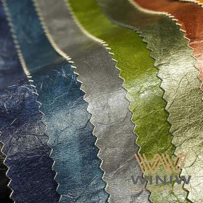 China DMF Free Synthetic Garment PU Leather 0.5mm 0.6mm 0.7mm Thickness For Jackets for sale