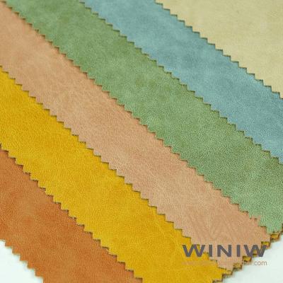 China Artificial Garment PU Leather Thickness 0.5mm - 0.8mm PU Synthetic Leather for sale