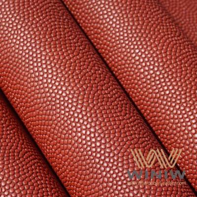 China Basketball Artificial PU Material Anti Slip Faux Leather Patterned Fabric for sale