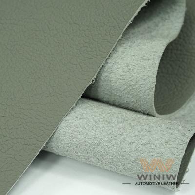 China Cyan Embossed Vegan Faux Leather For Car Headliner Material classic car interior for sale