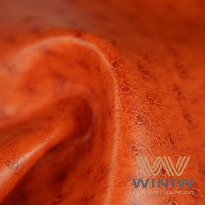 China Imitation Ostrich Leather Synthetic Faux Ostrich Leather Material for Upholstery or Accessories for sale