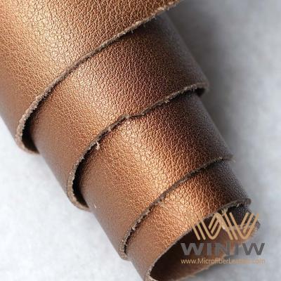 China Leather Substitute Material Brown Faux Leather Upholstery Fabric for Handbags PVC Leather for sale