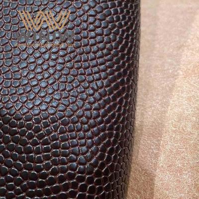 中国 Classic Black Elastic Soft Leatherette Fabric Adhesive for Basketball 	pu pvc leather 販売のため
