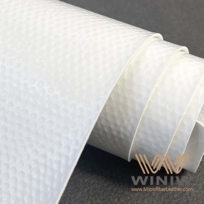 China Couro sintético branco Risco-resistente da camurça para o futebol à venda