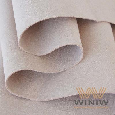 China Easy To Wash Soft Texture Suede Microfiber Leather For Shoes for sale