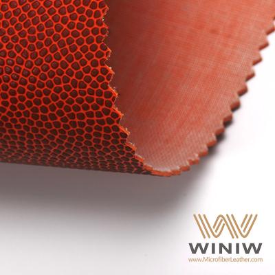 China Abrasion Resistant PU Leather Vinyl Fabric For Ball for sale