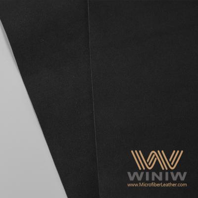 China 1.2 mm Dikte Zwart Fake Leather Stof Suede Materiaal Voor Auto's Te koop