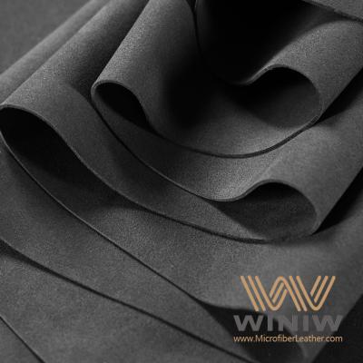 China Materiales de tejido de cuero para tapicería de terciopelo gris para automóviles en venta