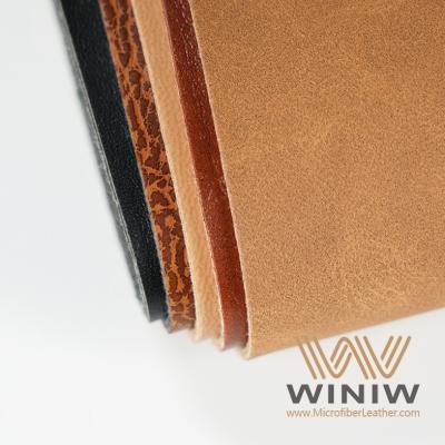 China Soft Micro Faux Leather Vegan PU Leather Labels Material for sale