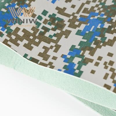 China Material para la fabricación de calzado de cuero vegano de micro PU en venta