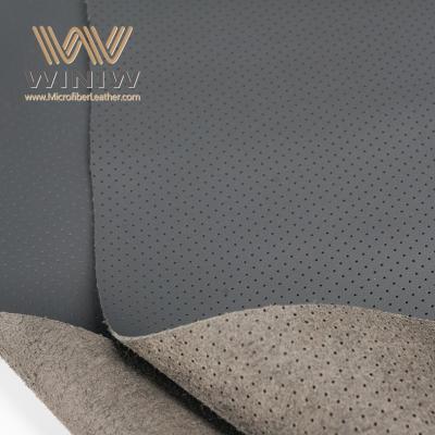 China 1.2mm Micro Faux Vegan Leather Car Door Leather Interiors Fabric for sale