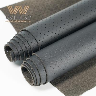 China Black Synthetic Leather Car Upholstery Leather For Seats Cover for sale