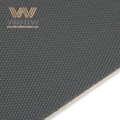China Material superior de cuero vegano Micro PU negro en la fabricación de zapatos de seguridad en venta