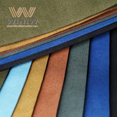 China Artificial Leather Microfiber PU Synthetic Suede Fabric For Sofa Upholstery Te koop