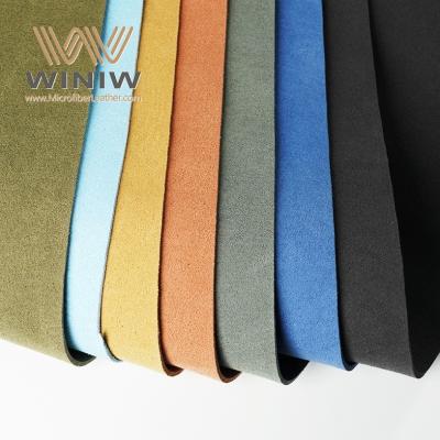 China Premium Micro Suede Leather PU Suede Ultrasuede Fabric Sofa Material en venta