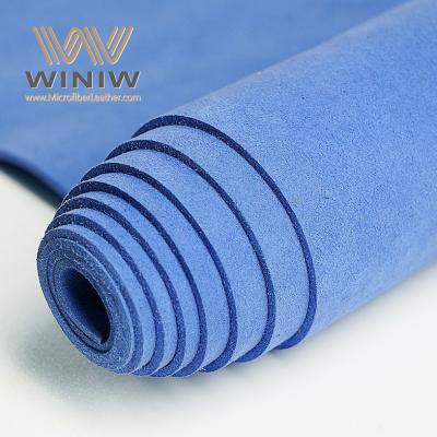 China 1.2mm Blue Color Micro Suede Velvet Upholstery Fabric Sofa Leather for sale