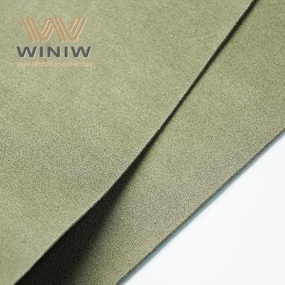 中国 Green Microsuede Leather Suede Alcantara Fabric Sofa Covers Materials 販売のため