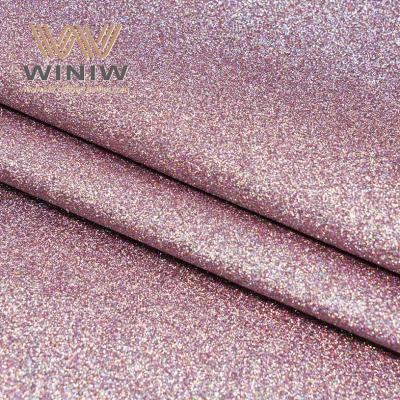 China 1.4mm Glitter Series Micro Fiber Vegan Fabric Hand Bags Material for sale