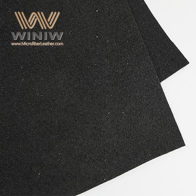 China Black Micro Fiber Suede Vegan Leather Ultra Suede Faux Suede Leather Material For Gloves en venta