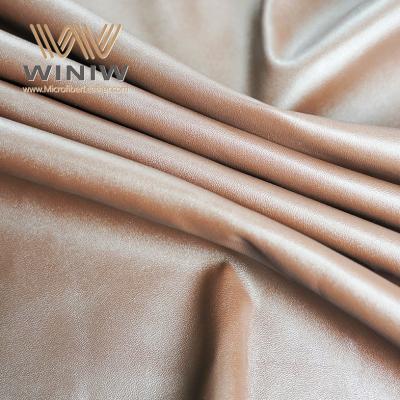中国 Soft Microfiber Synthetic Vegan Leather Fabric Garments Leather 販売のため