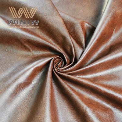 中国 Eco Friendly Artificial Faux Leather Fabric Microfiber Leather Material For Garments 販売のため