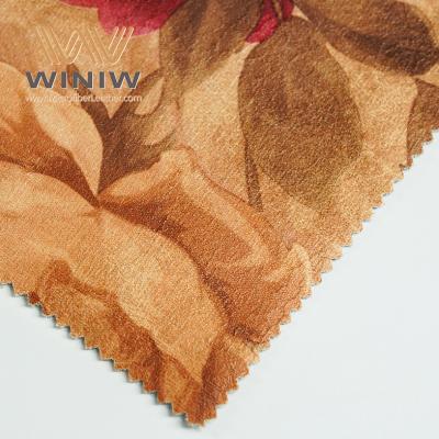 China Waterproof Micro Fiber PU Leather Artificial Leather Sofa Fabric Material for sale