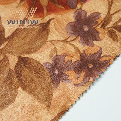 China Scratch Resistant Microfiber PU Material Faux Leather Sofa Fabrics for sale