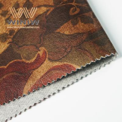 China Sofá de tejido de cuero vegano micro falso de larga duración en venta