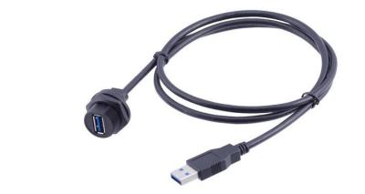 中国 USB3.0 Water Proof Cable Connector IP67 USB Insert And Base Cover Two Plug Base 販売のため