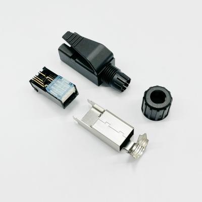 China CAT5E M12 D Code Profinet Cable Connector -40C To 105C with Termination Type Crimp/Solder Te koop