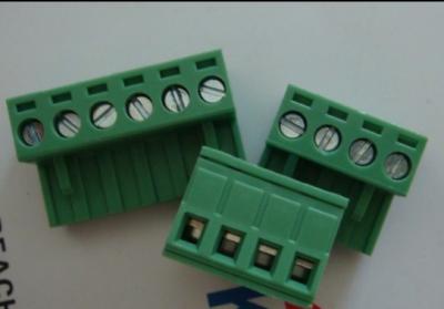 China 7-8mm Strip Length Plug And Socket Terminal Block With 28-12 AWG Wire Range for sale