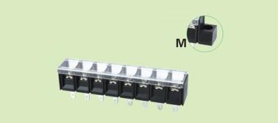 China Barrier terminal block 78H-13mm 2-30P 750V 40A screw terminal barrier block black with clear cover transparent for sale