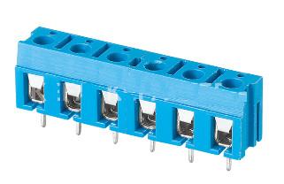 China Blue Color 375 PCB Screw Terminal Block RD375-7.5 2P 3P 300V 16A Board Use for sale