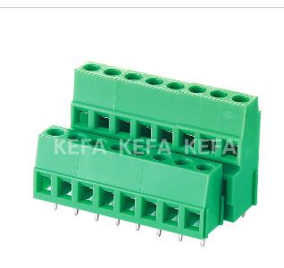 China 128B-5.0 5.08 Double Cell Layer PCB Screw Terminal Block For Wire Connecting pcb terminal blocks terminal block for sale