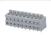 China Compact Design Panel Mount Pluggable Terminal Block Brass And Tin Coated for sale