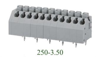 중국 PCB 나사식 터미널 구획 RD250-3.5 C 1P-XXP 300V 2A 회로판 끝 구획 판매용