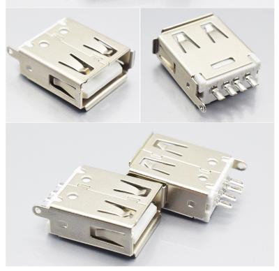 China Minimikro-USB Verbindungsstück-weiße Plastikeinsatz Usb-Art Verbindungsstück 4P zu verkaufen