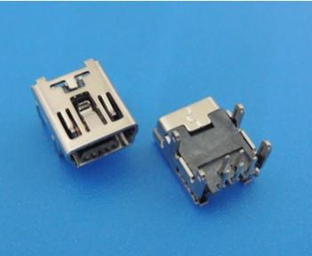 China conector longo do Pin do micro USB de 5pf 4pin transferência rápida de alta temperatura para a máquina do computador à venda