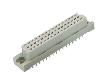 China DIN 41612 3 row 64pin IDC female european connector with flange din 41612 type connector socket connectors for sale